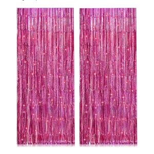 Pink Glittery Streamers